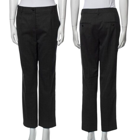 Dolce & Gabbana Black Cigarette Style Pants Button & Zipper Closure No  Pockets - Picture 2 of 6
